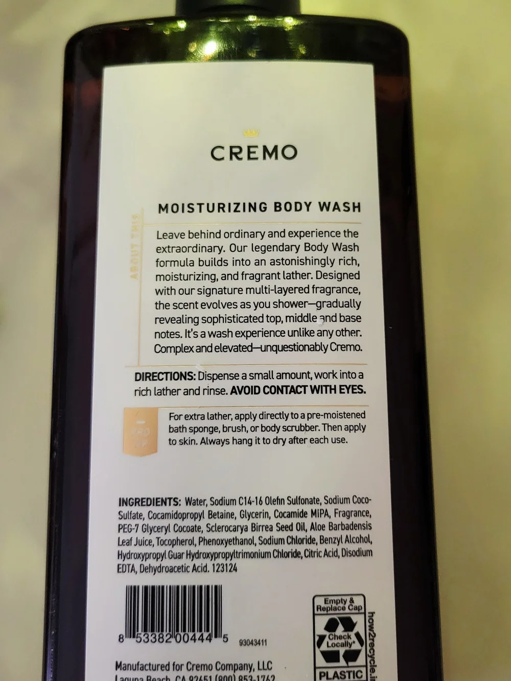 Cremo Mens Body Wash Set Of 2